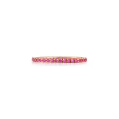 WF CLASSIC 18K GOLD AND SAPPHIRE ETERNITY BAND RING