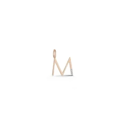 WOOLF 18K GOLD AND DIAMOND MINI INITIAL AND NUMBER CHARMS
