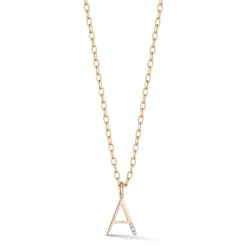 WOOLF 18K GOLD AND DIAMOND MINI INITIAL AND NUMBER CHARMS