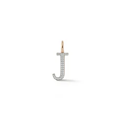 WOOLF 18K GOLD AND DIAMOND INITIAL AND NUMBER CHARMS