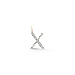 WOOLF 18K GOLD AND DIAMOND INITIAL AND NUMBER CHARMS