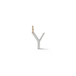 WOOLF 18K GOLD AND DIAMOND INITIAL AND NUMBER CHARMS