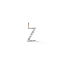WOOLF 18K GOLD AND DIAMOND INITIAL AND NUMBER CHARMS