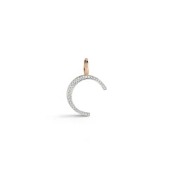 WOOLF 18K GOLD AND DIAMOND INITIAL AND NUMBER CHARMS