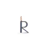 WOOLF 18K ROSE GOLD AND SAPPHIRE INITIAL AND NUMBER CHARMS