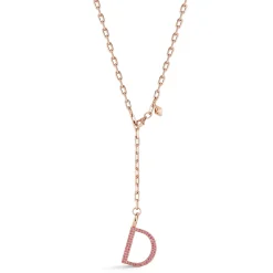 WOOLF 18K ROSE GOLD AND SAPPHIRE INITIAL AND NUMBER CHARMS