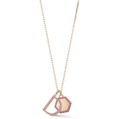 WOOLF 18K ROSE GOLD AND SAPPHIRE INITIAL AND NUMBER CHARMS